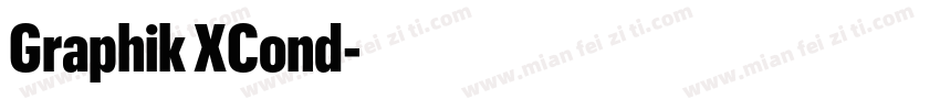 Graphik XCond字体转换